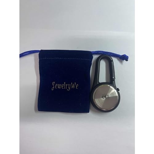 Skull Keychain Clip Watch: Luminous Analog Skull Pendant Watch, Perfect for Backpacks, Hiking, and Outdoor Activities - Halloween Gift