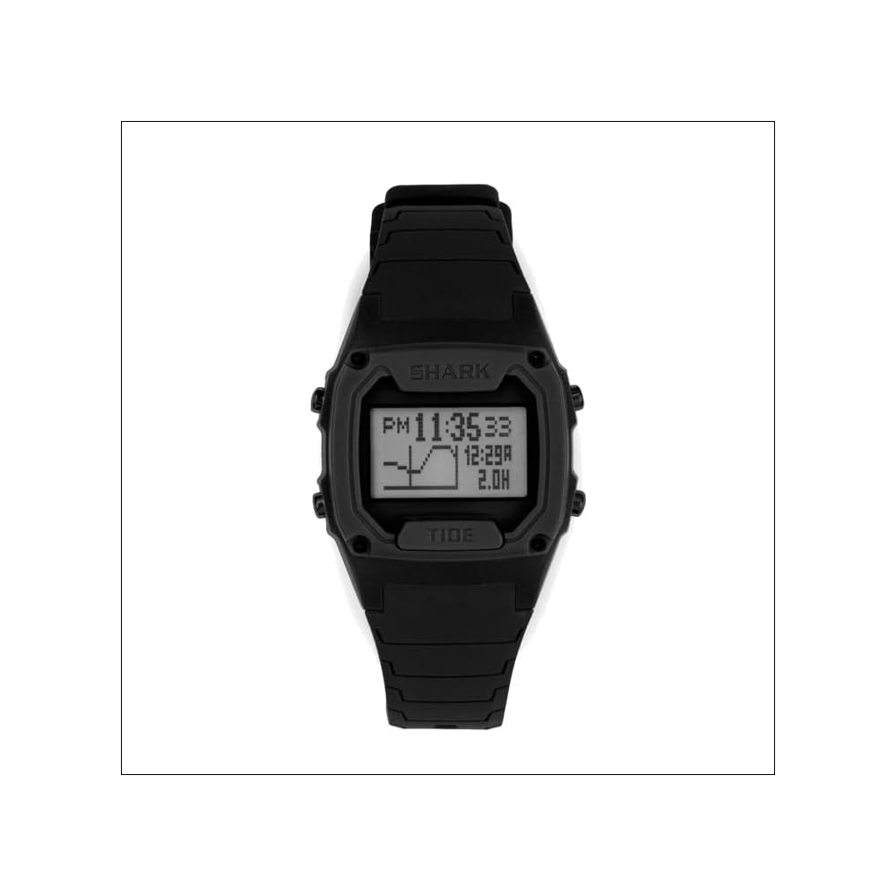 Freestyle Shark Classic Tide 600 Surfing Waterproof Watch, 100m Water Resistant, Marine Sports Watch, 101149 BLK (POS)