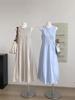 Korean Style Summer Versatile Sleeveless Vest Dress, Round Neck, Mid-Length, Age-Reducing Design for Women
