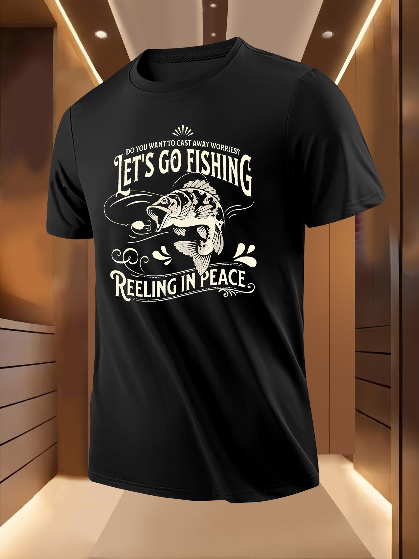 Fishing Tshirt - Let S Go Fishing Print S