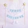 10 Set Happy Birthday Cake Topper Flaggen Banner Party Kuchen Dekorationen Cupcake Wimpel Topper Schild für Jungen Mädchen Geschenk