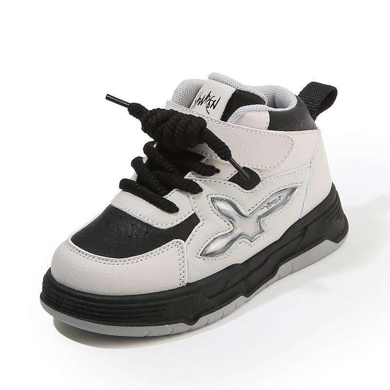 Kindersneaker, Frühling/Herbst Neuankunft, Lässige Jungen-Skateschuhe, High-Top Weiße Mädchen-Sneaker, Baby-Ballerinas mit weicher Sohle