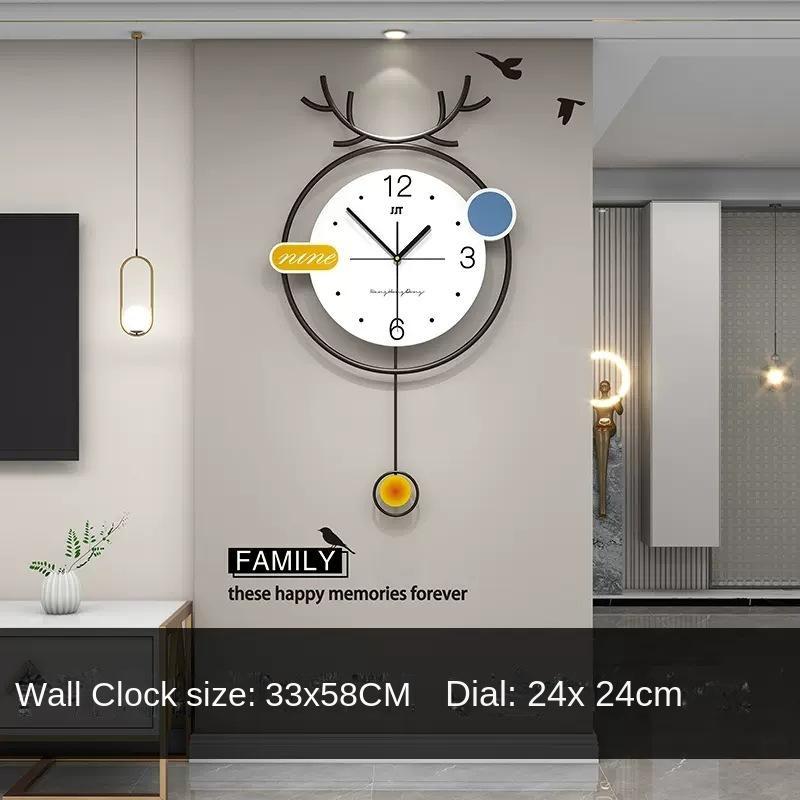 

Привет модные украшения дома настенные часы часы для гостиной творческая личность художественные украшения JT22173【33X60CM】