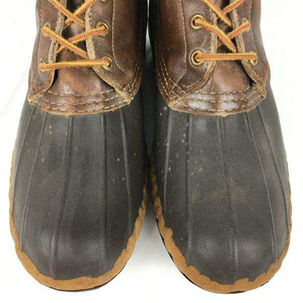 USED/70s-80s USA Vintage L.L.Bean Short Bean Boots 26.5-27.5 Brown Leather Shoes