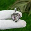 Wedding Gift For Her 925 Silver Natural Pink Tourmaline Gemstone Pendant