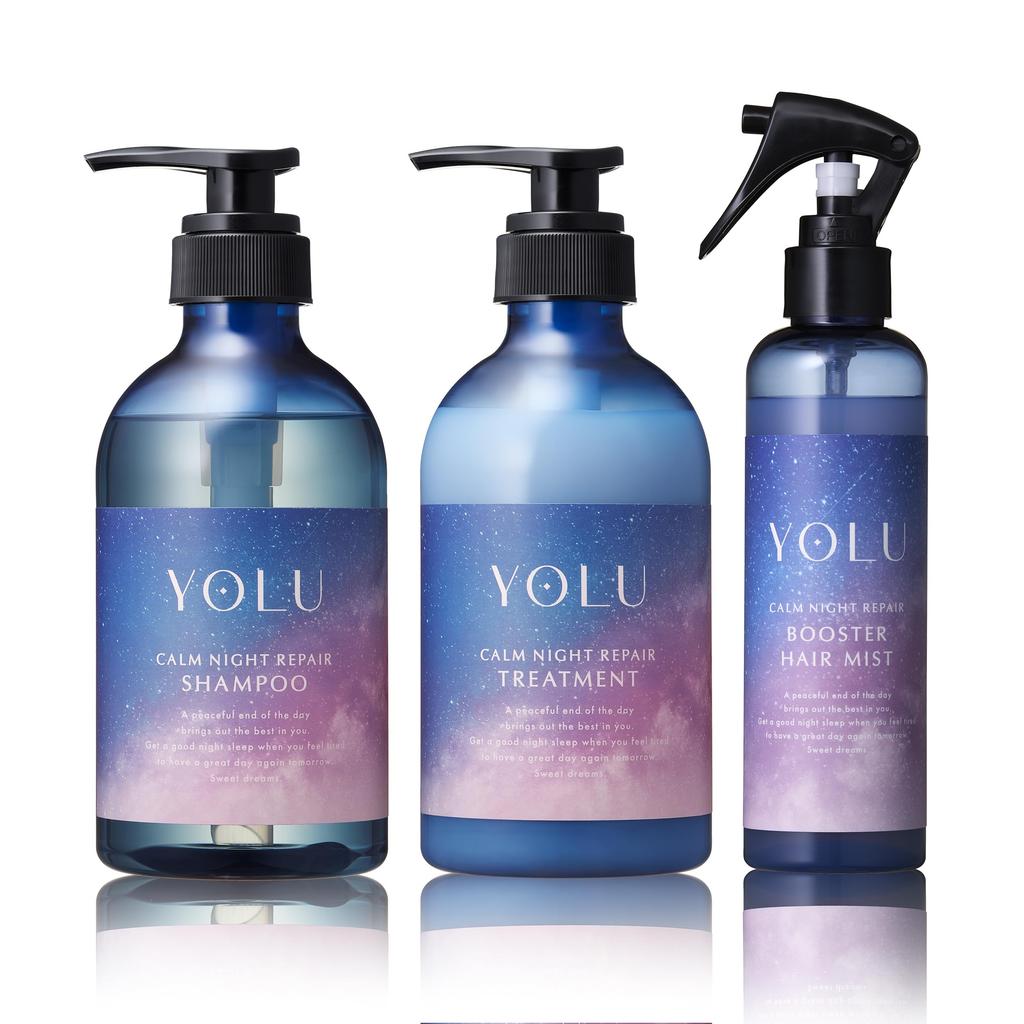 [New Model] YOLU Calm Night Repair 3-Piece Set: Shampoo, Treatment, and Hair Mist