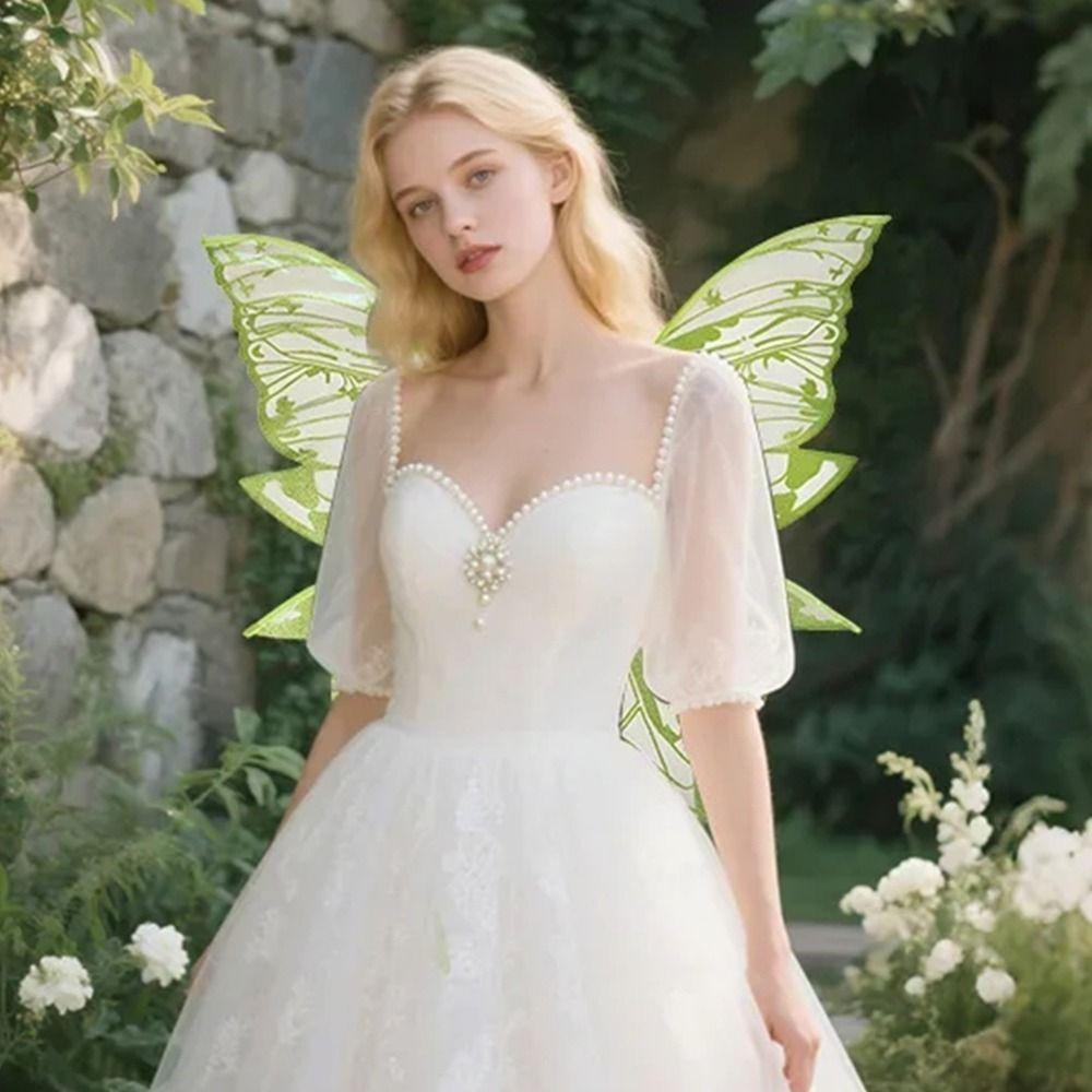 Lightweight Fairy Costume Wing Set Creative Dress Up Wings Set Fairy Butterfly Wings  Masquerade