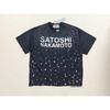 T-shirt Coton Surdimensionné Homme Avec Impression Graphique Satoshi Lavage Vintage Hip Hop Streetwear Manches Courtes