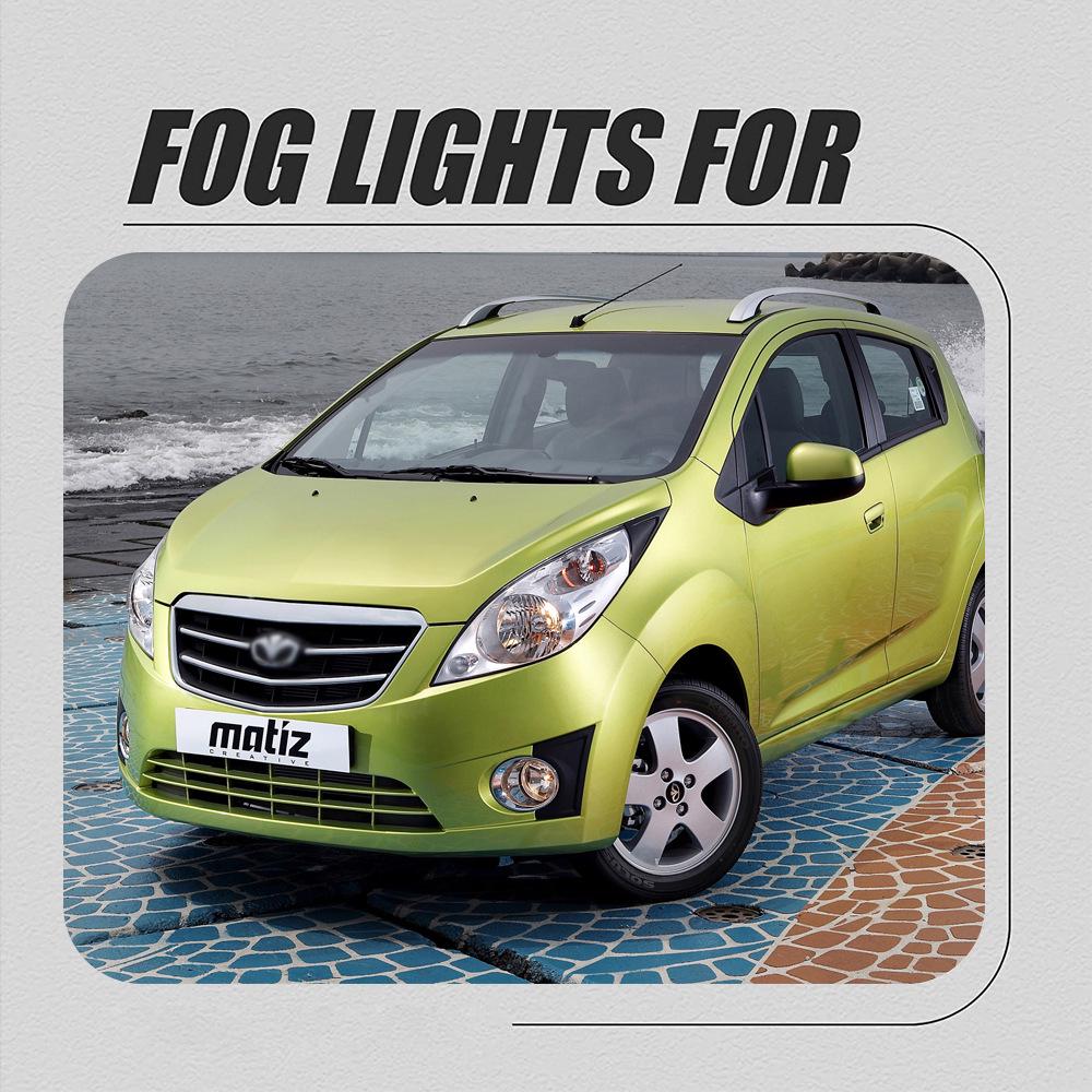 Chevrolet Spark/Aveo 09-12 Fog Light & Daytime Running Light Set