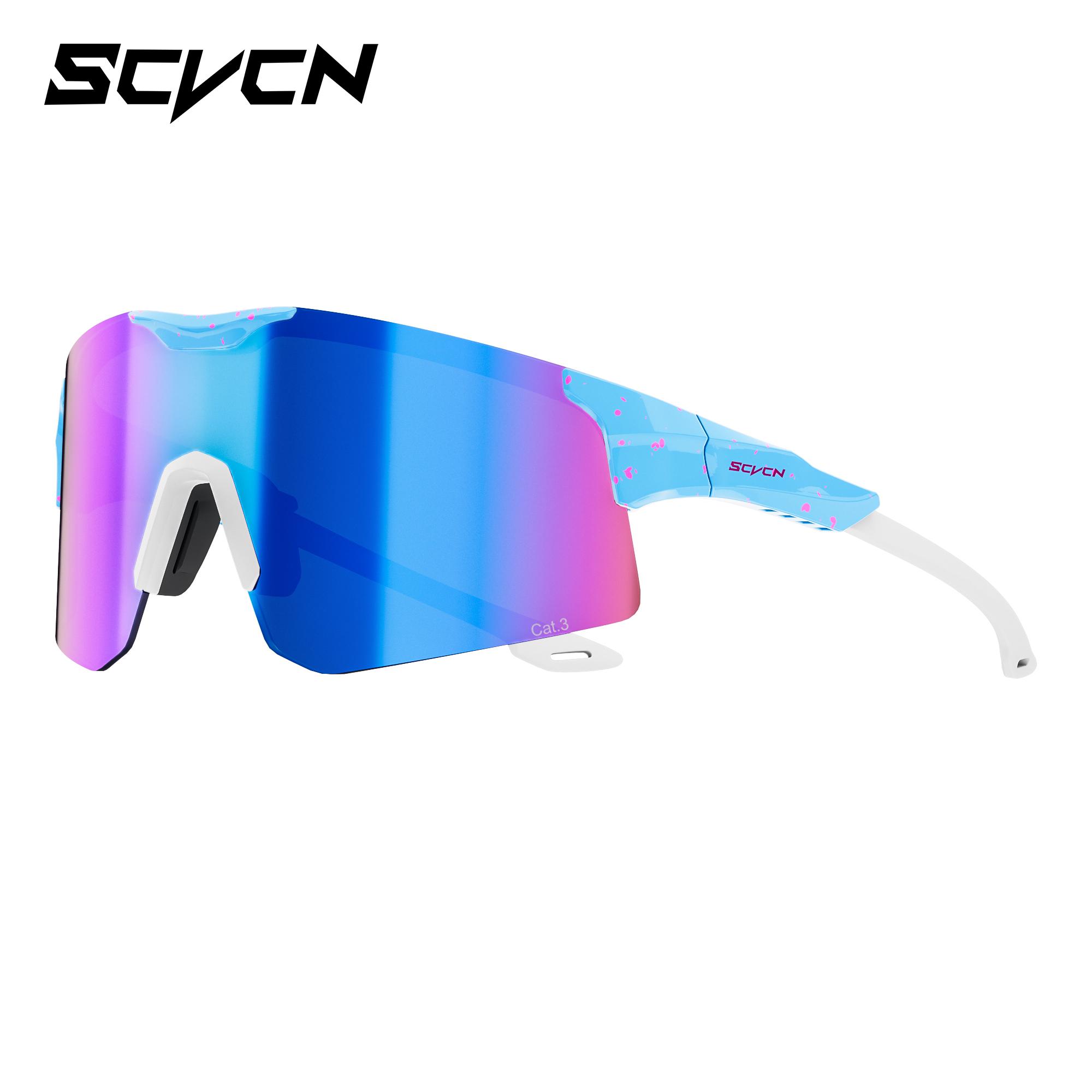 

SCVCN Photochromic Cycling Glasses Sports Bike Sunglasses Men Women Mtb Bicycle Eyewear Baseball Softball Sun Glasses