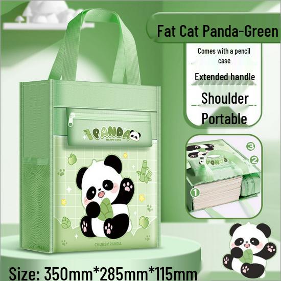 Capibara Canvas School Handbag - Art & Homework Storage with Zipper