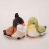 Magnetic Canary Plush Toy 13cm Realistic Finch Bird Lovely Bird Series Figurine Soft Stuffed Animal for Kids Collectors