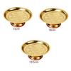 Fruit Bowl Offering Plate Alloy Decoration Dessert Dish Worship Blessing Tray Decor Centerpiece Holder Bowl for Buddha Rituals