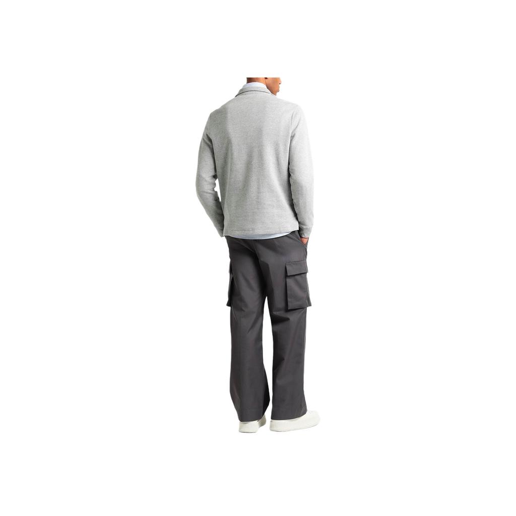 Polo Ralph Lauren FW22 Small Pony Logo Embroidered Half-Zip Knit Long Sleeve Sweatshirt Men Sweatshirt Gray 710743633-003