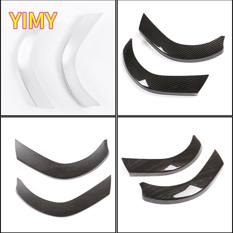 2x ABS Plastic Silver Car Rear Exhaust Air Outlet Side Trim Strip Suitable for BMW 5 Series F10 2011 2012 2013 2014 2015-2017