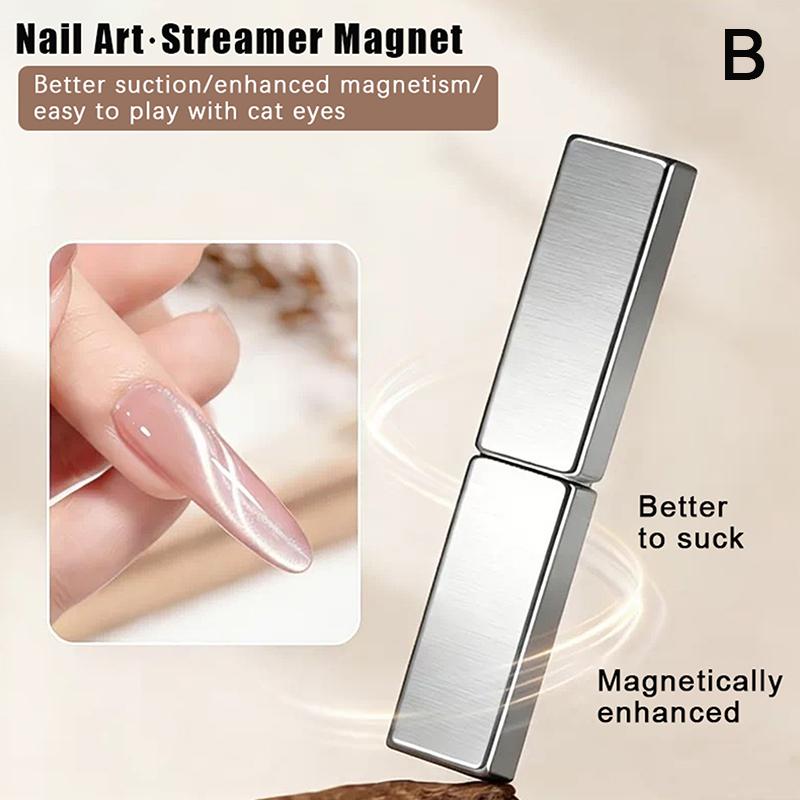 Super Strong Thick Strip Magnet Cat Eye Magnet For Nail Gel Polish 3D Line Strip Effect French Multi-Function Magnet Pen Tools