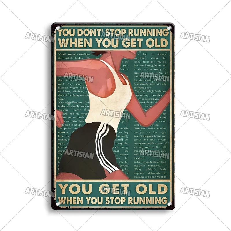 Artysian Sport Металлическая табличка Скалолазание Пеший туризм Бег Металлическая табличка Пеший туризм Ты и я У нас получится 20x30cm（7.8x11.8inch）