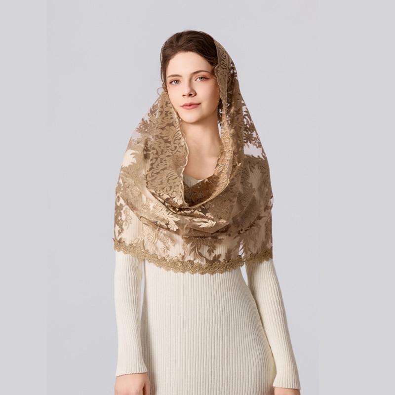 Functional Polyester Scarf Serves As Hair Band Neck Cover Or Mask Portable For Travel Elegant Use Comfortable Fabric