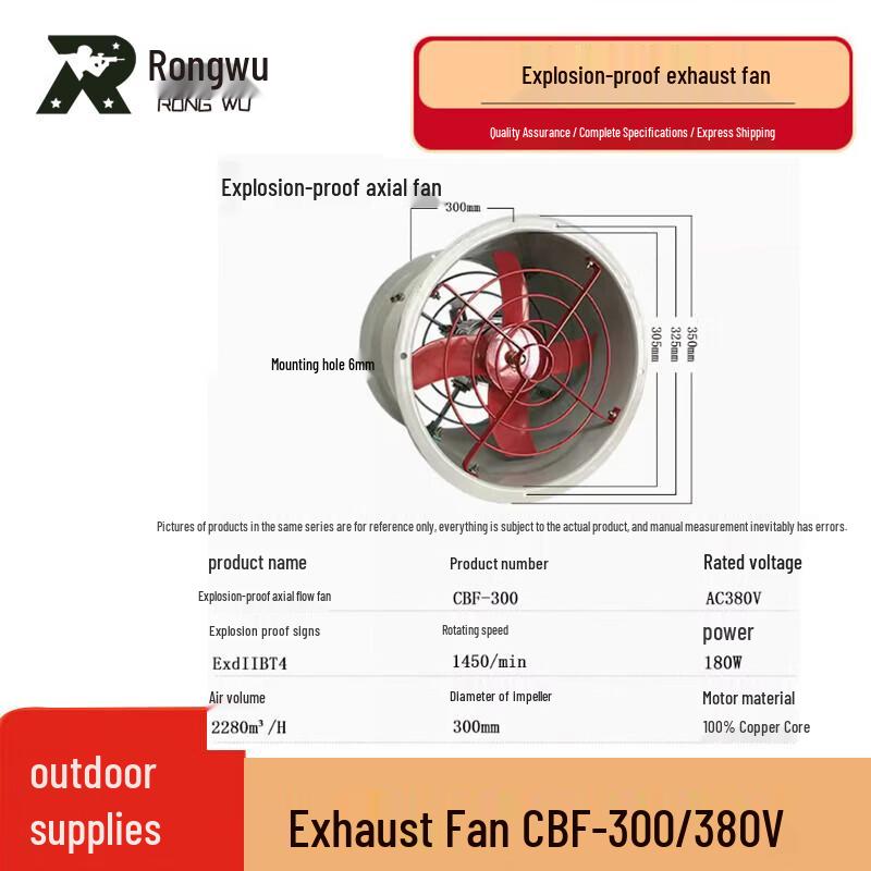 Rongwu Explosion-Proof Industrial Axial Flow Fan