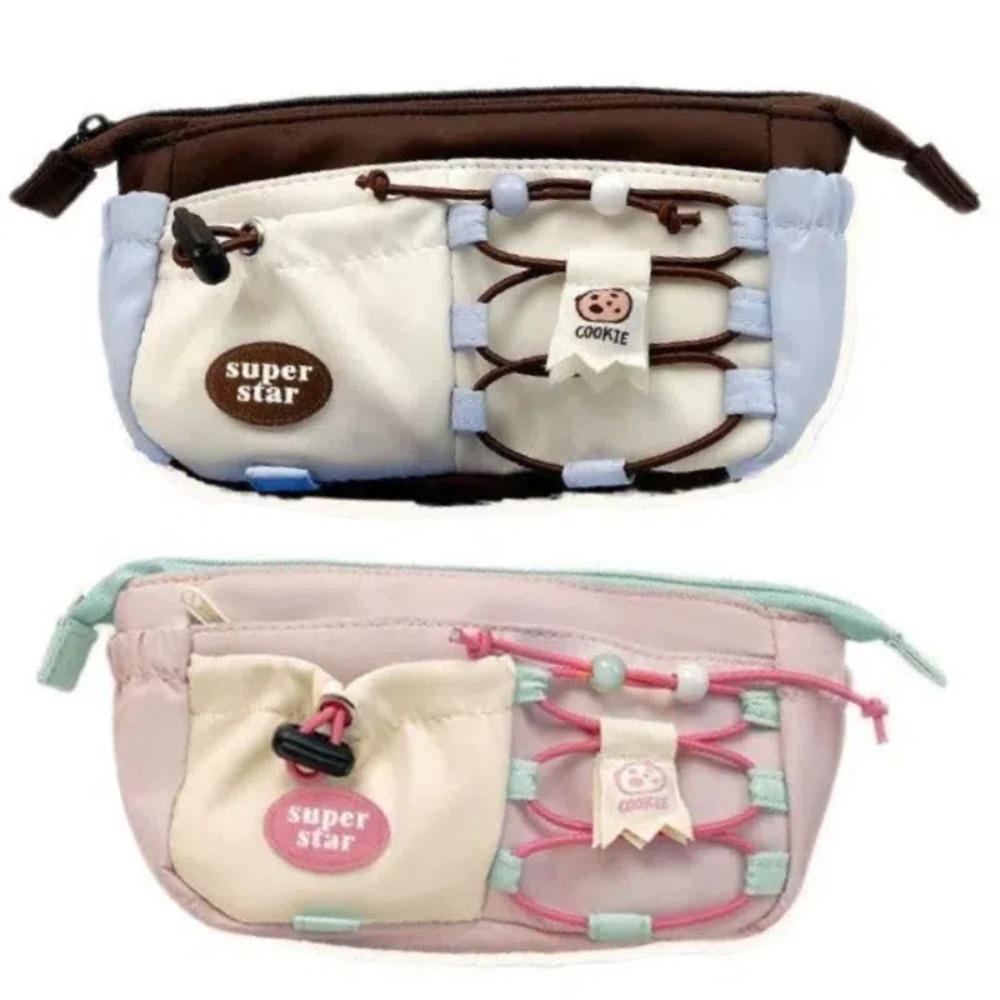 Office Supplies Stationery Case Adjustable Pencil Pouch Personality Pen Bag  Signature