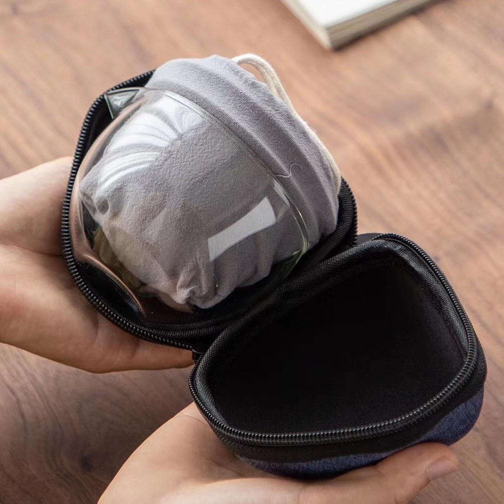 Ceramiczny Zestaw do Herbaty Kung Fu Przenośny Szybki Kubek do Herbaty Jeden Czajnik Trzy Filiżanki Szklany Kubek Gongdao