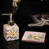 Ice Crack Ceramic Art Lotion Bottle, Bathroom Accessories, Shampoo Bottle, Soap Dish, Household, Travel, Independent Bottle