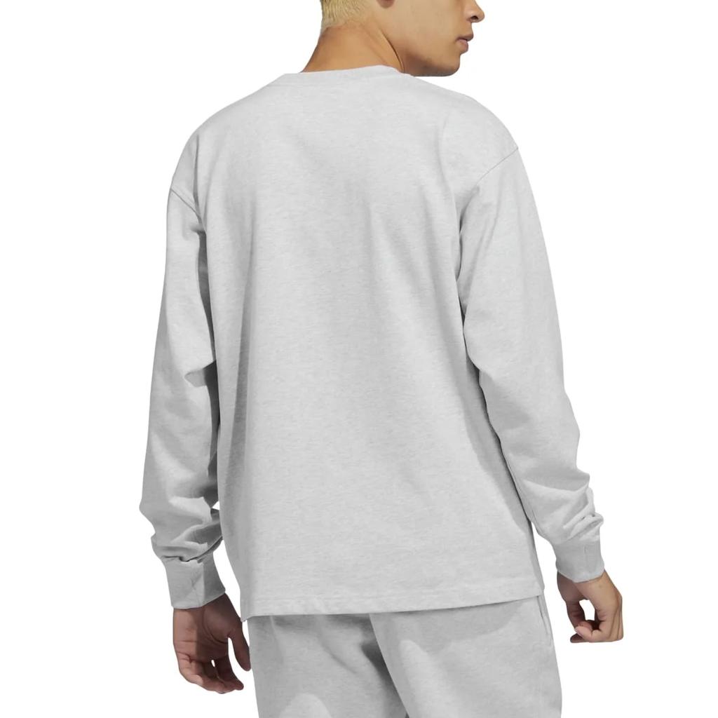 Adidas Originals T Shirts Unisex Light Gray Crew Neck Moderate Straight Fit HN3439