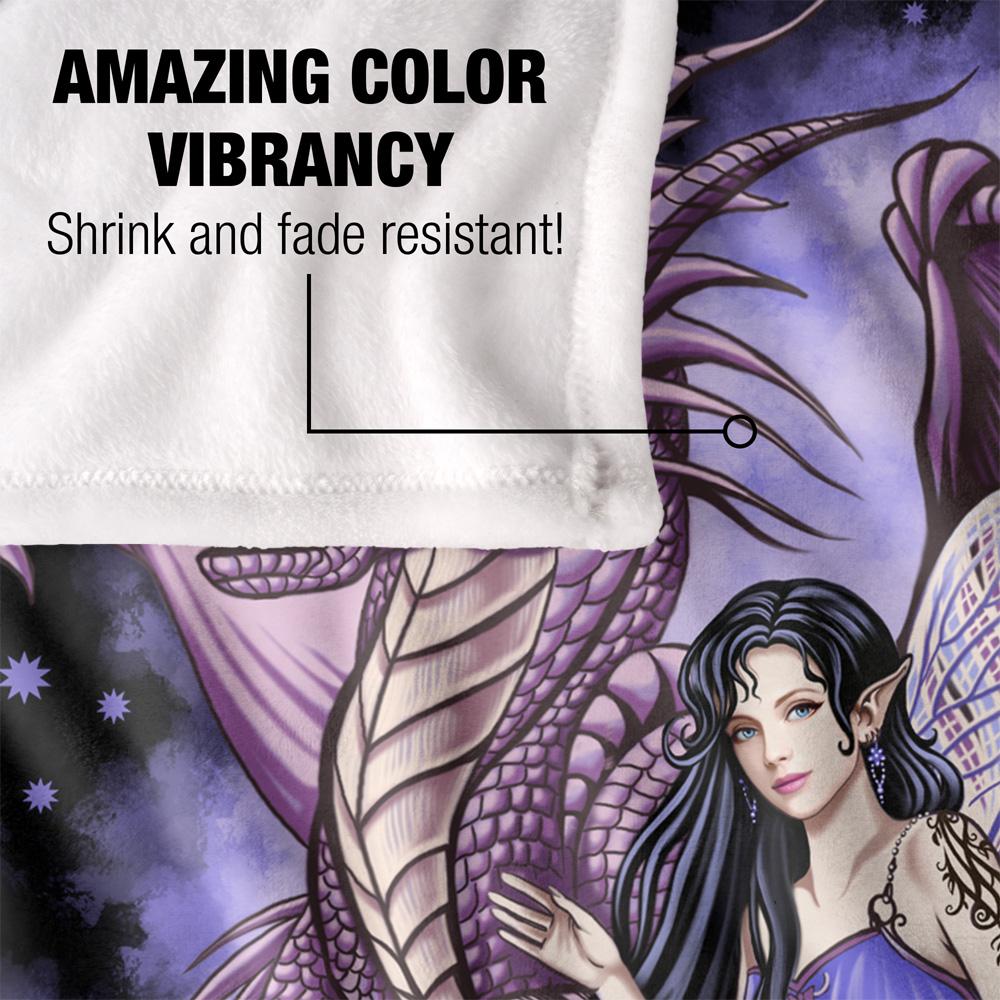 JQ Licensing Protectors of The Realm Silky Fairy & Dragon Supersoft Blanket