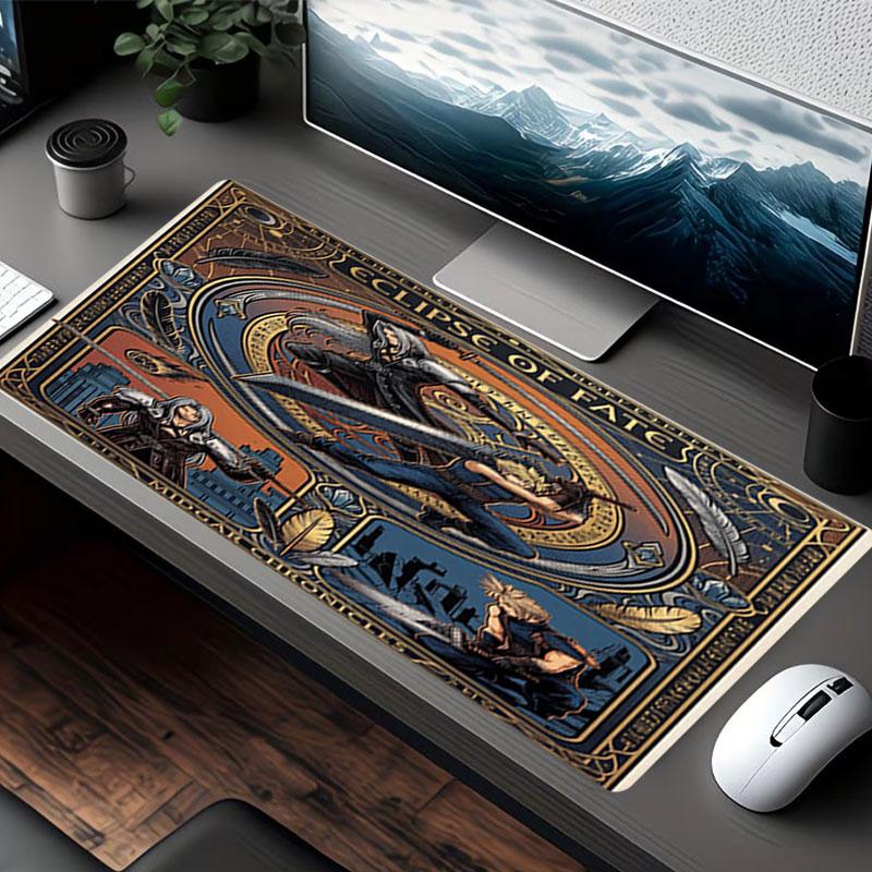 Final Fantasy Print Mouse Pad, for Keyboard Pad Laptop PC Mat for Office Home Use, Desk Decor, Perfect Birthday Gift for Gamers