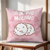 Classic MMolang Cushion Cover Natural Linen Organic Fabric DoubleSided Printing Couch Pillow Covers Home Decor