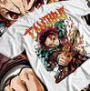 Tanjiro Demon Slayer T-Shirt, Nezuko Manga Black Tee, Kimetsu No Yaiba Shirt,