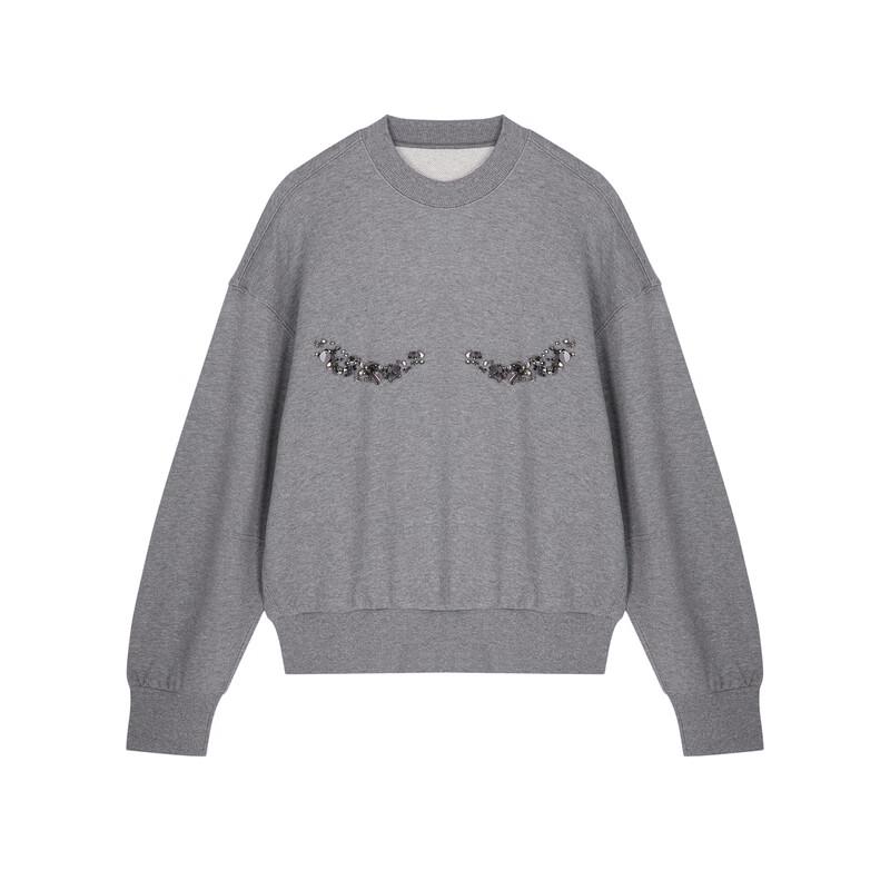 JNBY 2024 Autumn Loose Round Neck Sweatshirt