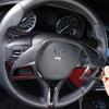 Real carbon fiber For Maserati Levante Ghibli Quattroporte 2013-2026 Car Steering Wheel Button Frame Ring Trim Cover accessories