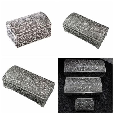 Pudełko na biżuterię z metalu w stylu europejskim, zabytkowe pudełko do przechowywania drobiazgów, wytrzymałe, przenośne pudełko na skarby, kolczyki