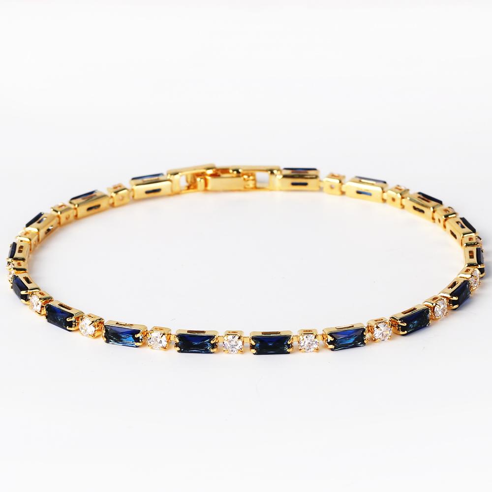 Luxury Rainbow Iced Out Zircon Tennis CZ Bracelet Women's Stretch Adjustable Bracelet Hippie Fashion Accessories Jewelry Gifts