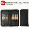 Foreign Trade Nylon Painting Brush Set - 10 Pieces, Red & Blue Handles, Flat Gouache & Oil Brushes
