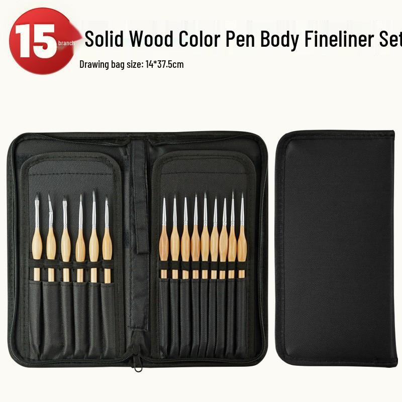 Foreign Trade Nylon Painting Brush Set - 10 Pieces, Red & Blue Handles, Flat Gouache & Oil Brushes
