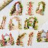 10pcs Vintage Scrapbook Sticker PET Hand Account Decoration Sticker DIY Junk Journal Decor Supplies Decoration Stickers