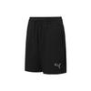 Solid Color Lace-Up Mid-Rise Fitted Casual Shorts Women Shorts Black 670950-01