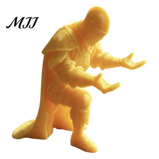 Office Gift for Coworkers 3D Printed Knight Pen Holder, Medieval Armor Pencil Stand Decorative Stationery Storage Solution Desktop Organizer, Creative