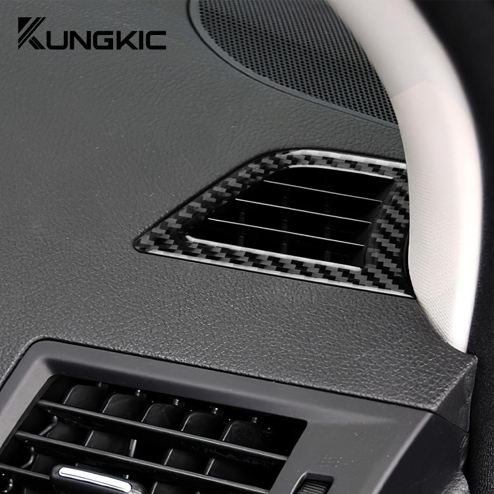 Real Soft Carbon Fiber Sticker For Subaru Legacy Outback 2010 2011 2012 2013 2014 LHD RHD Car Instrument Defogger Air Outlet