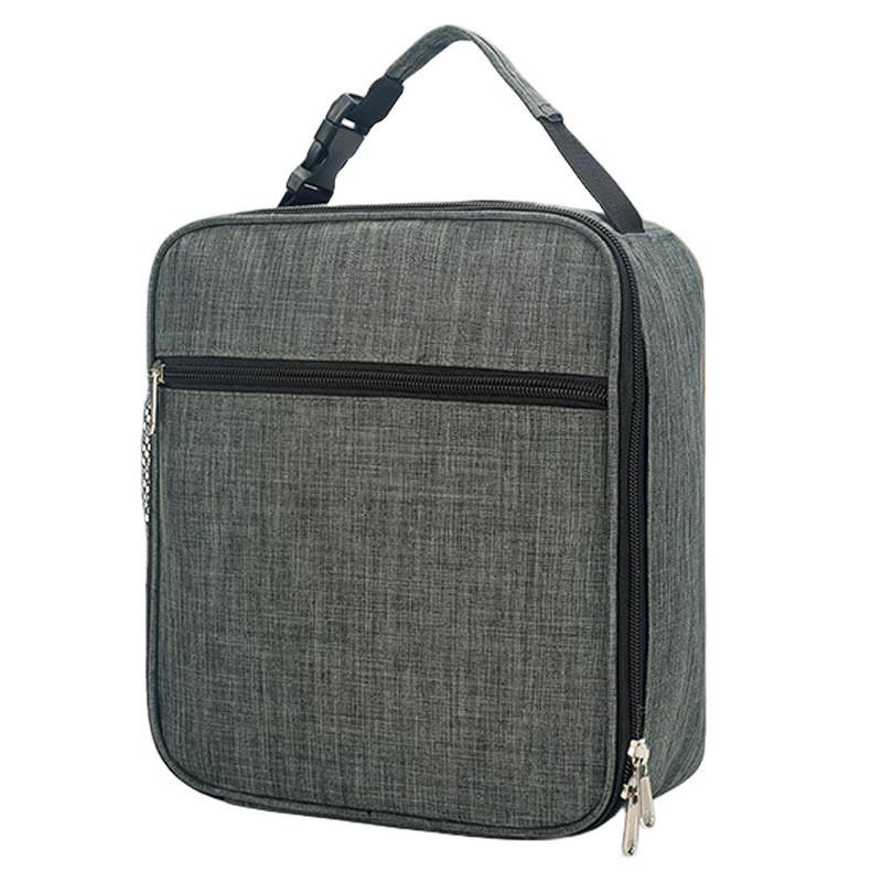Oxford Cloth Insulated Lunch Bag With Double Shoulder Straps For Office Use