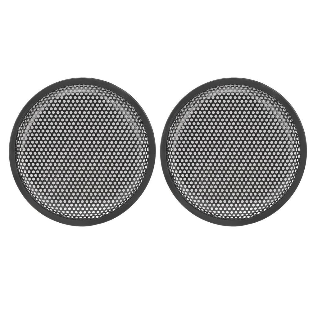 2Pcs Speaker Grill Cover 8 Inch Car RV Black Metal Iron Subwoofer Mesh Grill Cover