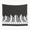 Piano Keys Tapestry Creative Musical Notes Tapesrties Decor Living Room Bedroom Wall Hangings Art Black and White Tapestry