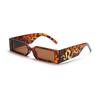 European and American new small frame hip-hop diamond-encrusted snake sunglasses men's and women's retro trend personalized square wide-leg sunglasses