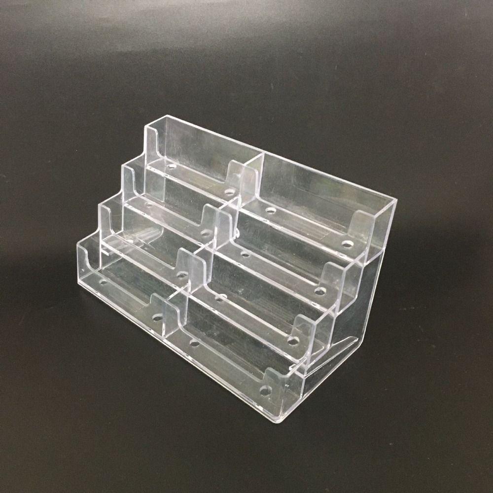 Display Holder Name Card Display Stand Transparent Business Card Storage Box  Organization Stand