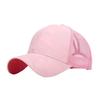 Women Outdoor Sports Hat with Ponytail Hole Camouflage Mesh Back Baseball Cap