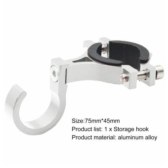 Bike Hook Strong Bearing Adjustable Angle Wear-resistant Multifunctional Aluminum Alloy Anti Rust Scooter