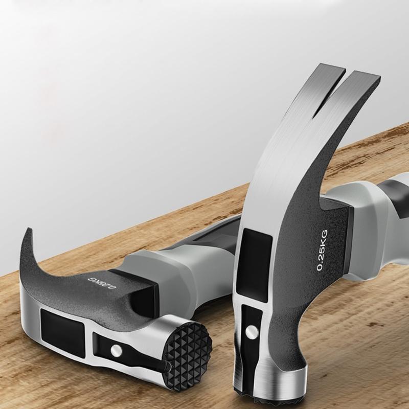 Multifunctional Heavy Duty Claw Hammer Straight Claw Hammer with Shock Absorbing Handle Heavy Duty Hammer Hand Tool