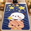 Flannel BlanketBubu Brownie Warm Soft Throw Blanket for Indoor Sofa Bed Living Room Use